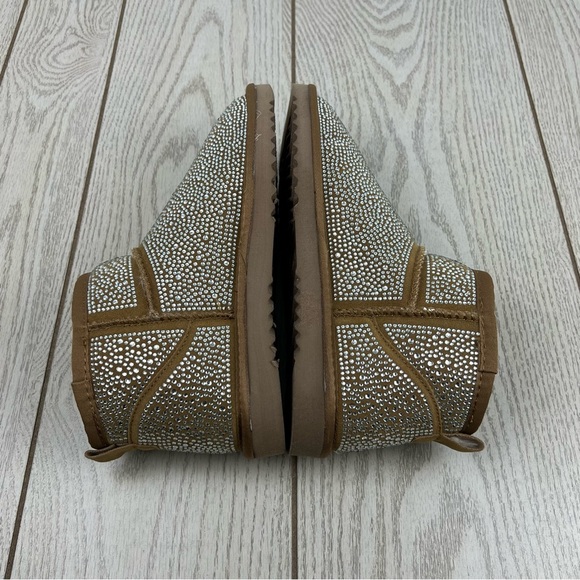 I.N.C. International Concepts Ariee Mini Cold Weather Booties 8M Tan Bling $60 - Picture 4 of 8